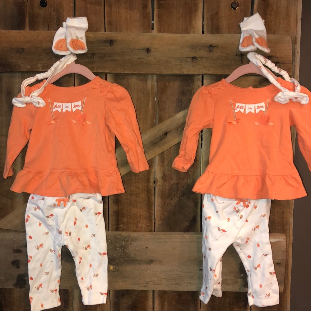 🍁🍂Twin Fall Sets headband, socks, shirt, & pants